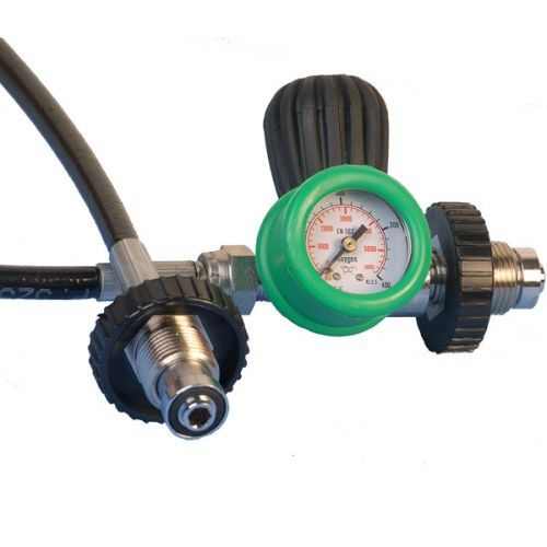 Load image into Gallery viewer, DIR Zone Decanting Hose with Gauge Din To Din Cylinder