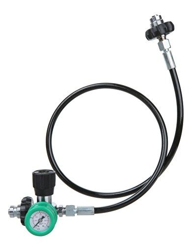 Load image into Gallery viewer, DIR Zone Decanting Hose with Gauge Din To Din Cylinder