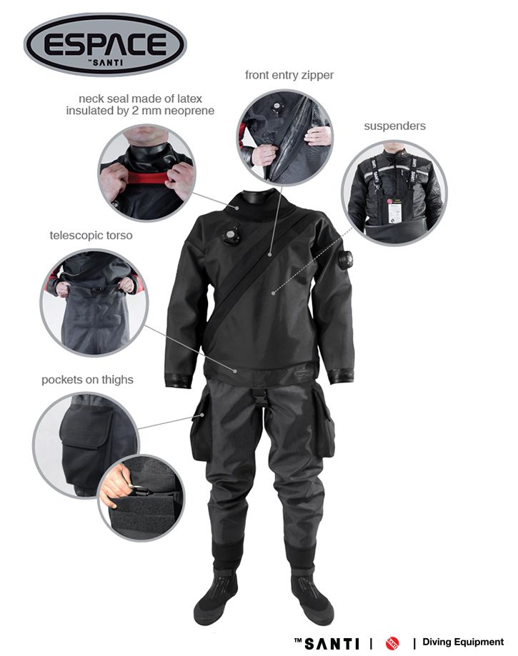 Load image into Gallery viewer, SANTI Espace Drysuit