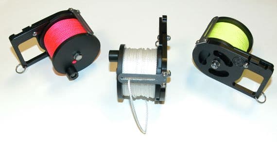 Load image into Gallery viewer, Custom Divers Pocket Ratchet Reel White Line