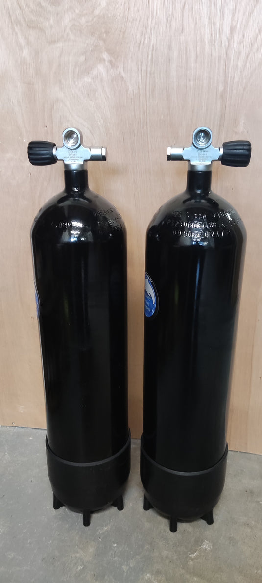 12 litre ECS tall black cylinder c/w modular valve