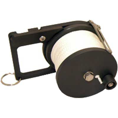 Load image into Gallery viewer, Custom Divers Pocket Ratchet Reel White Line
