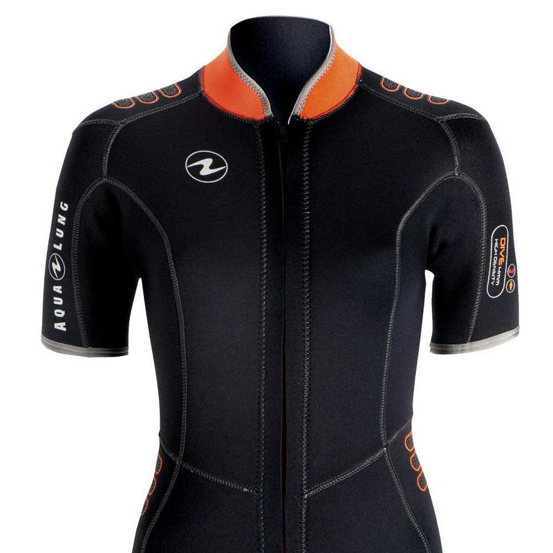 Load image into Gallery viewer, Aqualung  Shorty Wetsuit for Women  4mm - Black/Orange
