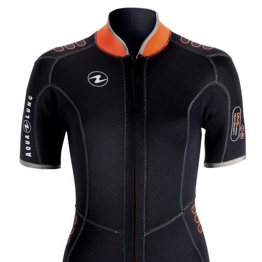 Aqualung  Shorty Wetsuit for Women  4mm - Black/Orange